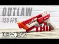 120 FPS Dart Zone Max Outlaw Most Powerful Nerf Revolver