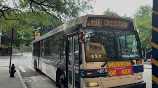 NYCT Bus 2010 Orion VII NG Hybrid on the M106 Bus to East Harlem E 96 Ave