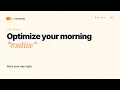 Day 96 Use AI to optimize your morning routine for a more productive day