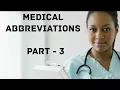 Medical abbreviations for nurses and doctors Important medical terms and abbreviations