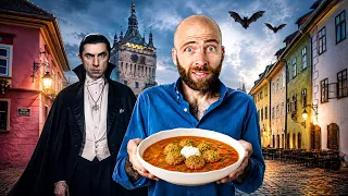 Eating Through Dracula Country!! Sighisoara Transylvania Tour!! 🇷🇴