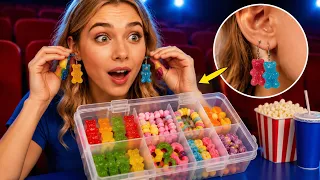 🍿🍬 मूवी थिएटर के लिए कैंडी और स्नैक्स! मज़ेदार फ़ूड आइडियाज़ | 123 GO!