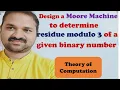 Design a Moore Machine to Determine residue modulo 3 of a given binary number