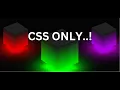 How To Make 3D Glowing Cube Animation Effects Using CSS And HTML Ambient Light Effects Tutorials