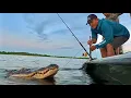 Fell overboard while fighting a gator