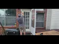 How To Install New Storm Door Backyard Access