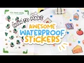How I Make Waterproof Stickers at Home DIY Laminated Holographic Stickers with Silhouette Cameo 3