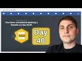 100 Days of Code Day 40 Learning FEWD in 100 Days