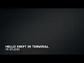 HELLO SWIFT IN TERMINAL Swift 5 mins tutorials