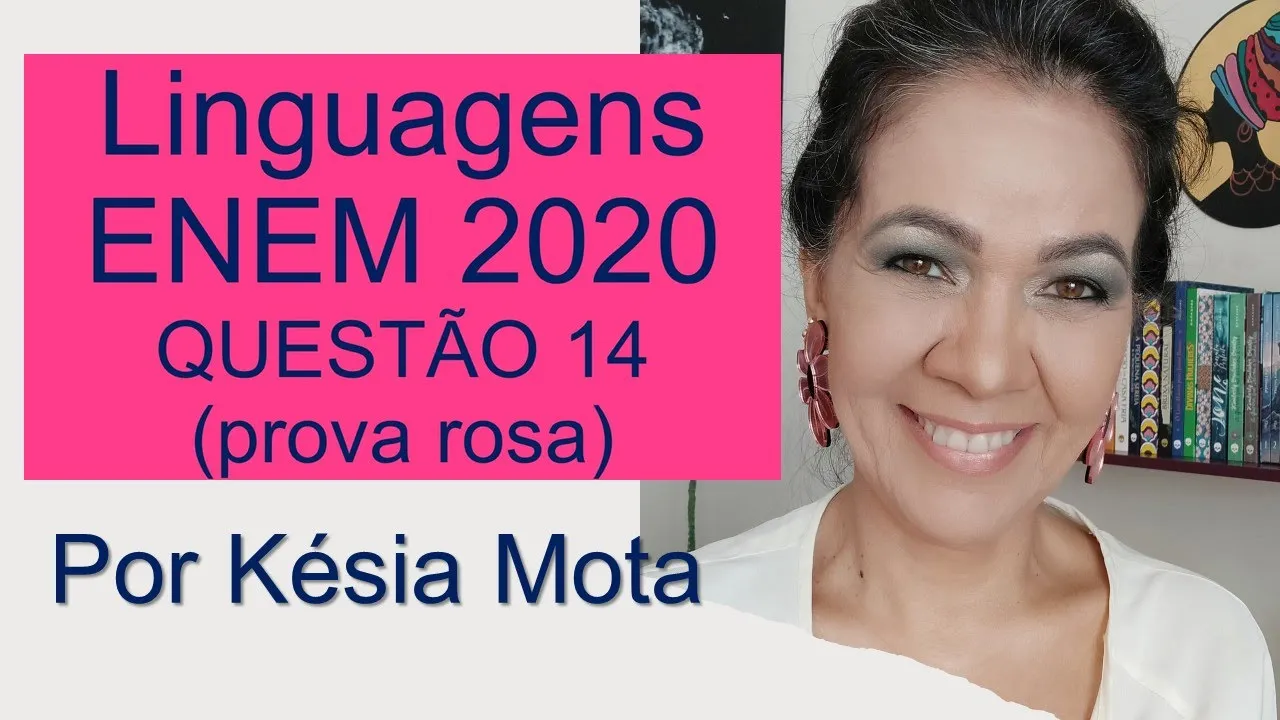 Questão 14 do ENEM 2020 (prova rosa)