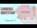 Web Programming 1 eShop Home Page carousel Task 7