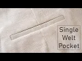 Download Lagu 🧩How To Sew Single Welt Pocket Neatly Step By Step For Beginners | Sewing Technique | Thuy Sewing