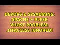 DevOps SysAdmins Apache plesk vhost problem htaccess ignored