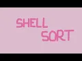 Step by step animation for shell sort