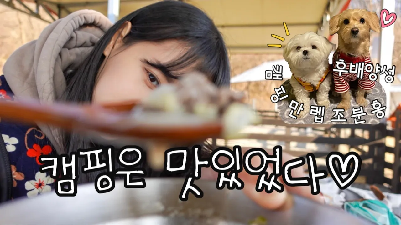 여기서 장박하고 싶다 | 완벽한 힐링 | 먹고 뛰고 먹고 뛰고 체력 방전 후 기절했어요 | 괴산 루파니애견캠핑장 썸네일