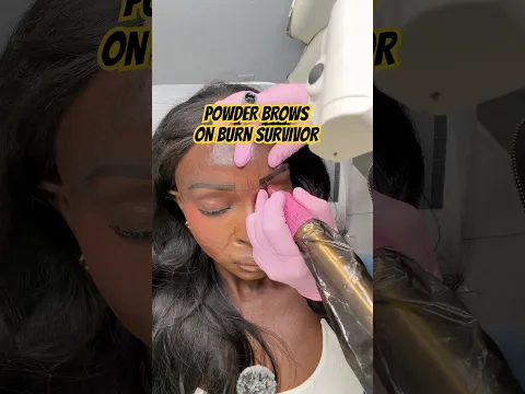 Powder Brows On Burned Skin