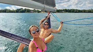 Sailing Noobs take on Lake Ontario for 7 days – STORMY WEATHER – Ep 3