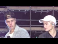Download Lagu The Feeling (Soundcheck) Today Show - Justin Bieber \u0026 Halsey at Rockefeller Center, NYC 11/18/15