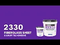 ROBERTS 2330 FIBERGLASS SHEET LUXURY VINYL ADHESIVE