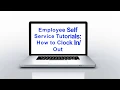 ESS Tutorials How To Clock In and Out