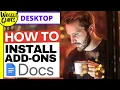 How to add and install Add Ons for Google Docs