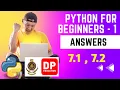 Answers for Assignment Programming a Calculator 7 1 7 2 Python for beginners - 1