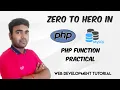 PHP Tutorial for Beginners in Hindi with MySQL PHP Function Practical Web Development