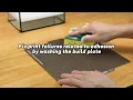 Fix print failures related to adhesion by washing the build plate