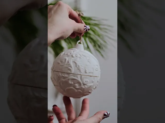 Ornamental Christmas Ball Box – Decorative Holiday Gift Holder video thumbnail