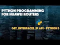 Retrieve IP Config of Router Interface using Python Napalm