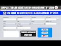How to create Simple Student Registration Database DataBase Part in JAVA NETBEAN S Part
