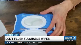 Don t flush flushable wipes