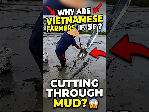 Why Are Vietnamese Farmers Cutting Through Mud 😱