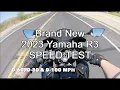 How Fast is a New 2023 Yamaha R3 0-60 0-80 0-100 MPH Speed Test Breaking in the R3 Series