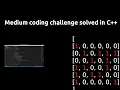 Medium Google Coding Interview With Ben Awad solved in C