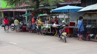 Food street, Thakhek, Laos