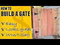 How to Build a Wood Fence Gate Step By Step