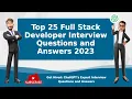 Top 25 Full Stack Developer Interview Questions and Answers 2023