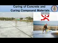 Curing of Concrete Curing compound Materials Why curing is Necessary Fosroc curing compound