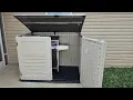 Suncast Stow-Away Horizontal Shed Assembly