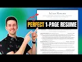 Write and Format the Perfect 1 Page Resume with templates and examples