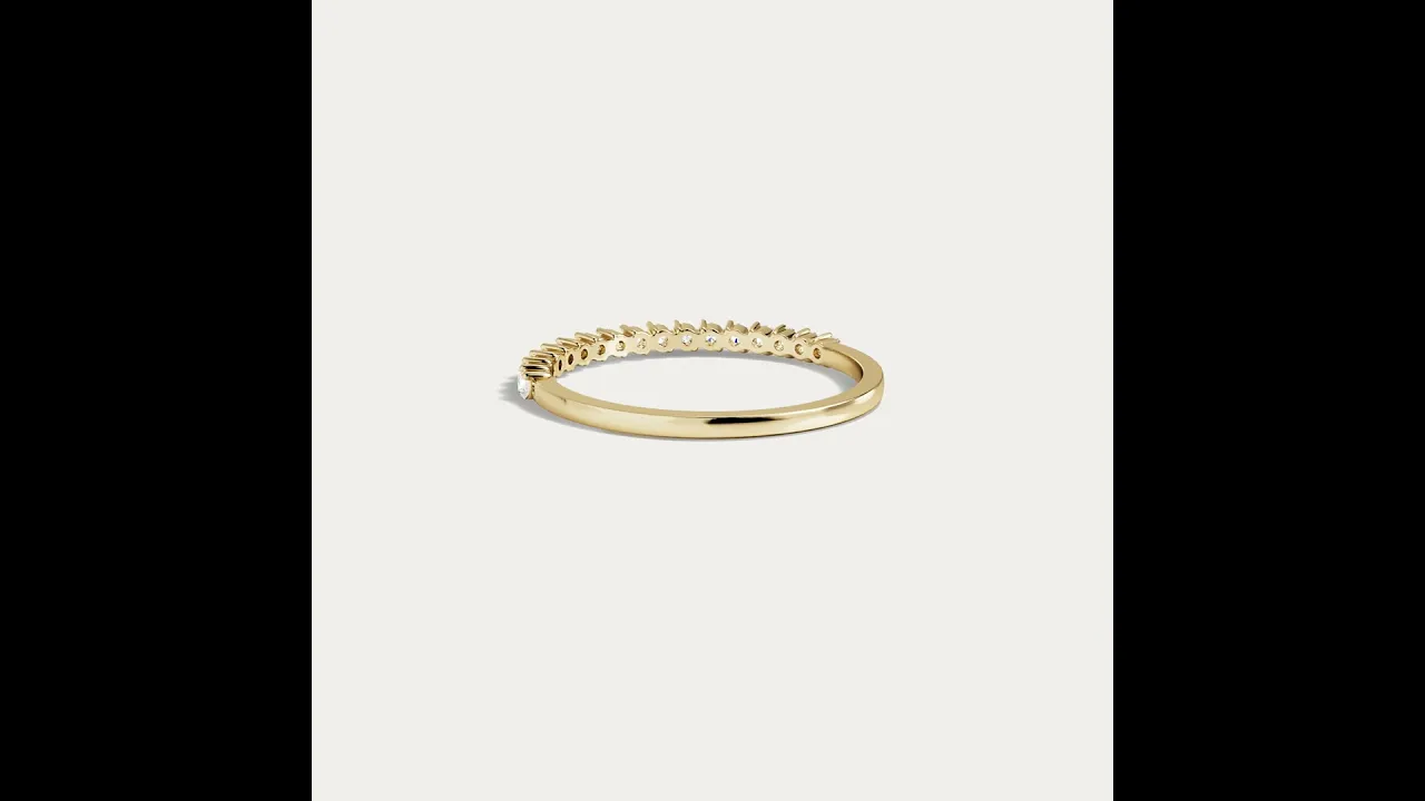 0.26CTW Half Eternity Stackable Ring