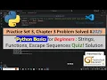 Watch Now Python Basics for Beginners Hindi Practice Set 3 Chapter 3 Quiz Solutions