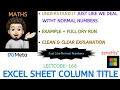 Excel Sheet Column Title Made it simple Dry Run Leetcode-168 Meta Microsoft Explanation