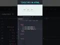 Tooltip in HTML