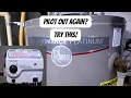 Water Heater Pilot Keeps Going Out Try This Before You Replace Parts Rheem Water Heater
