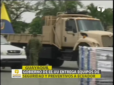 Gobierno de EE.UU. entrega equipos de seguridad y preventivos a Ecuador