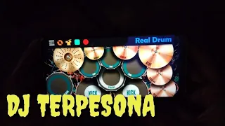 dj terpesona viral di tik tok real drum cover