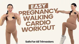 Pregnancy Cardio Workout (NO SQUATS, NO LUNGES) 1st, 2nd & 3rd Trimester