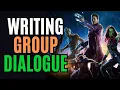 Lagu Hoe schrijf je een groepsdialoog (gesprekken met 3+ personages)